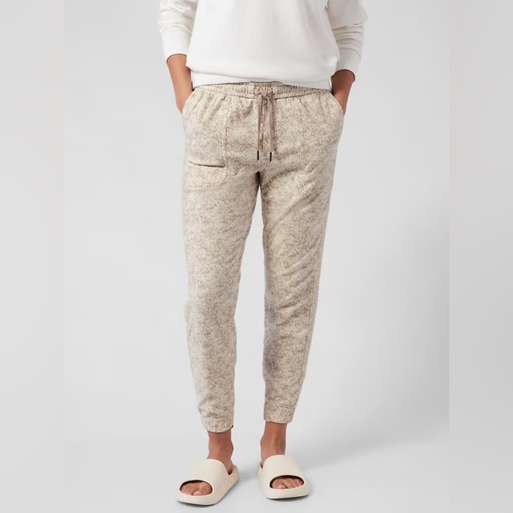 Athleta Farallon Jogger Pebbles Texture Abalon S